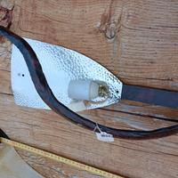 N. 3 applique in vetro e ferro battuto