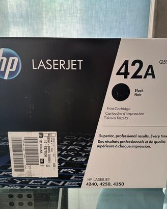 Toner Laserjet nero 42A ancora chiuso