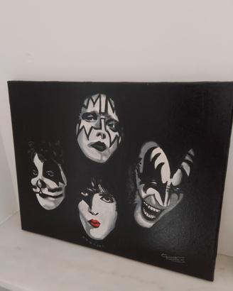 kiss dipinto a mano