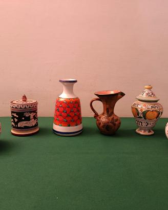 VASI CERAMICA LAVORATI E DIPINTI A MANO
