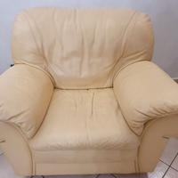Poltrona in vera pelle - no letto
