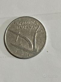 Monenta 10 lire 1956
