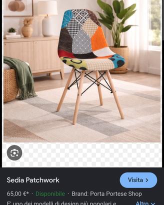 sedie cucina patchwork