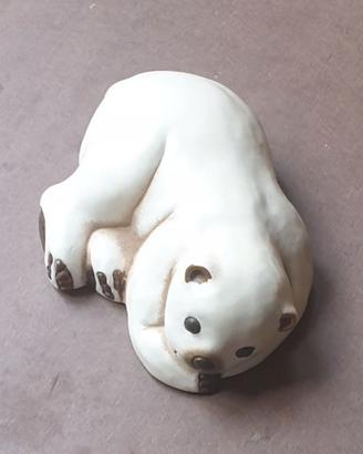 Orso polare sdraiato Thun misura media