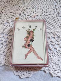 Mazzo di carte da  gioco vintage Pin-up anni 70