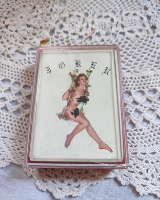 Mazzo di carte da  gioco vintage Pin-up anni 70