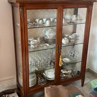 2 vetrinette da soggiorno il legno e vetro