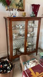 2 vetrinette da soggiorno il legno e vetro