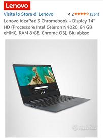 Notebook Lenovo Ideapad 3 Chromebook