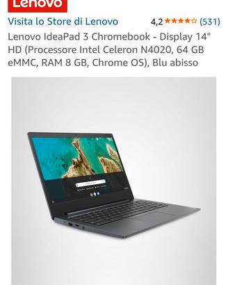 Notebook Lenovo Ideapad 3 Chromebook