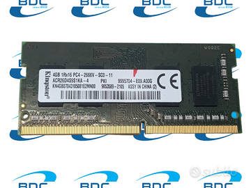 Ram laptop sodimm kingston pc4-2666v cr26d49s1ka-4