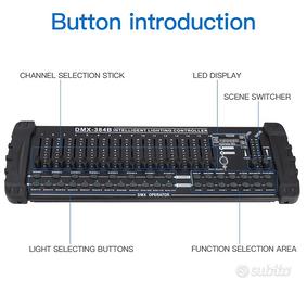 Mixer Luci DMX 384 Canal Centralina Midi Controlle