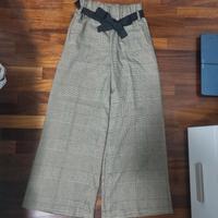 Pantaloni a palazzo a scacchi