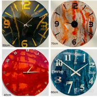 Orologio da parete in resina epossidica