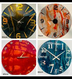 Orologio da parete in resina epossidica
