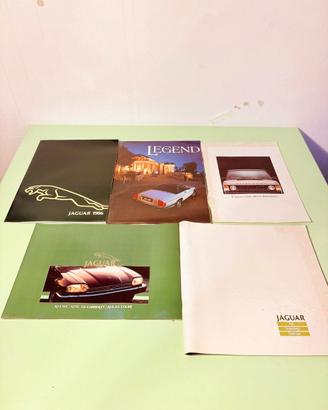 Brochure vintage Jaguar e Range Rover - anni '80