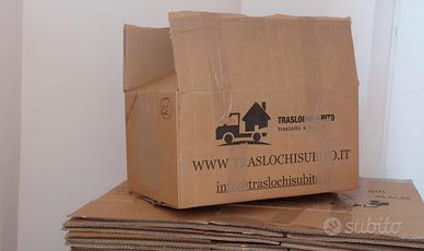 115scatole trasloco+17scatole armadio usate 1volta