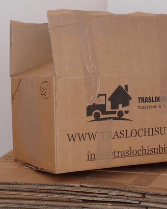 115scatole trasloco+17scatole armadio usate 1volta