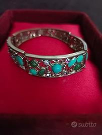 Bracciale vintage a pannelli stile filigrana '70