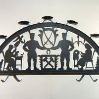 Candelabro vintage decorato