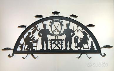 Candelabro vintage decorato