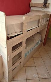 Letto a castello+cassettone+mensola+altro