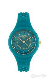 Orologio Versace al quarzo in silicone Verde scuro