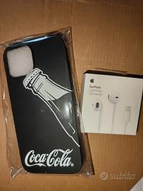 Earpods con filo e cover Iphone 14