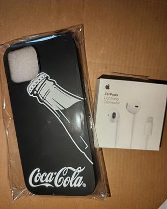 Earpods con filo e cover Iphone 14
