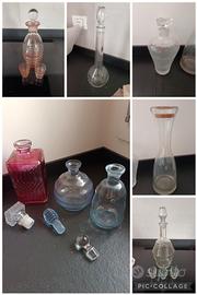 Set bottiglie da liquore/grappa/whisky vintage