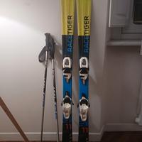 Sci bambino 130cm + bastoncini 