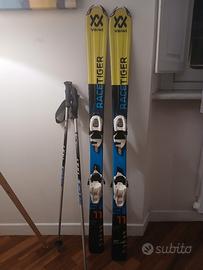 Sci bambino 130cm + bastoncini 