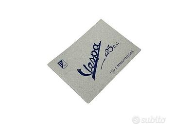 Libretto uso e manutenzione per Vespa 125 1951 52 