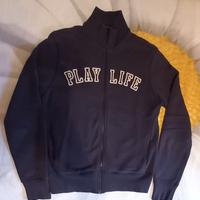 Felpa blu unisex Playlife misura Small