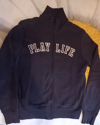 Felpa blu unisex Playlife misura Small