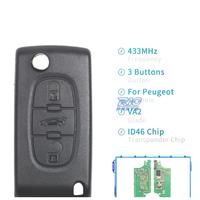 CHIAVE COMPLETA PER PEUGEOT 307 308 407 607