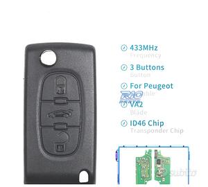 CHIAVE COMPLETA PER PEUGEOT 307 308 407 607