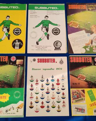 Subbuteo cataloghi anni 70 originali