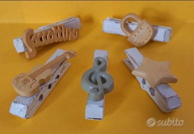 mollette decorate a mano 