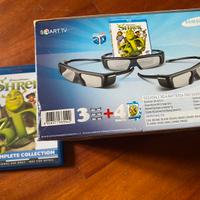 DVD Disney/Dreamworks + occhiali 3D