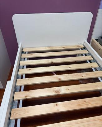 Letto allungabile IKEA+Rete a doghe+materasso