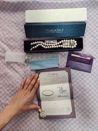 Collana di Perle d'acqua dolce - con certificato