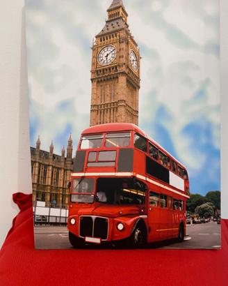 Lotto 3 stampe su tela intelaiata - Londra e New Y