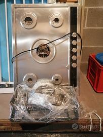 Piano cottura Siemens 5 fuochi griglie in ghisa