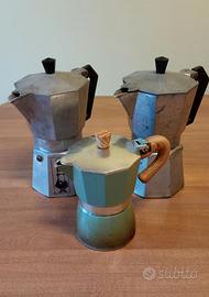 Lotto 3 Caffettiere Moka vintage