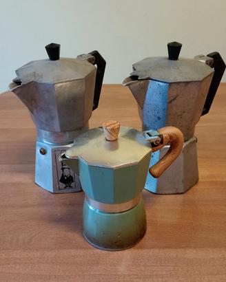 Lotto 3 Caffettiere Moka vintage