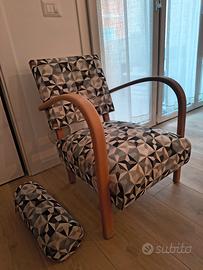 poltrona stile art decò restaurata