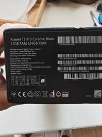 cellulare xiaomi 13 pro ceramic black 12 giga ram