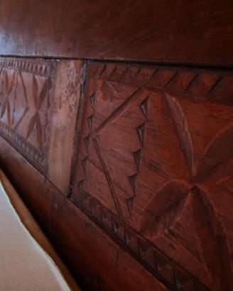 Panca periodo coloniale inglese in teak