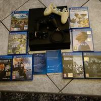 play station 4 con accessori e giochi